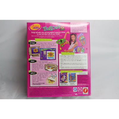 Fashion Magic Tattoos PC CD Vintage Brand New Sealed In Box Temporary Tat Kids