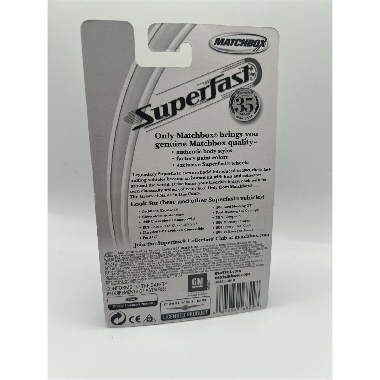 Matchbox Superfast 1970 Plymouth Cuda #4 A06 Silver Gray Muscle Car 35 Years