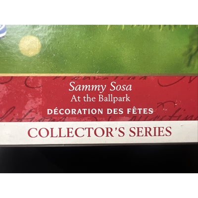 Hallmark Keepsake Christmas Ornament Sammy Sosa Chicago Cubs 2001 Baseball Vtg