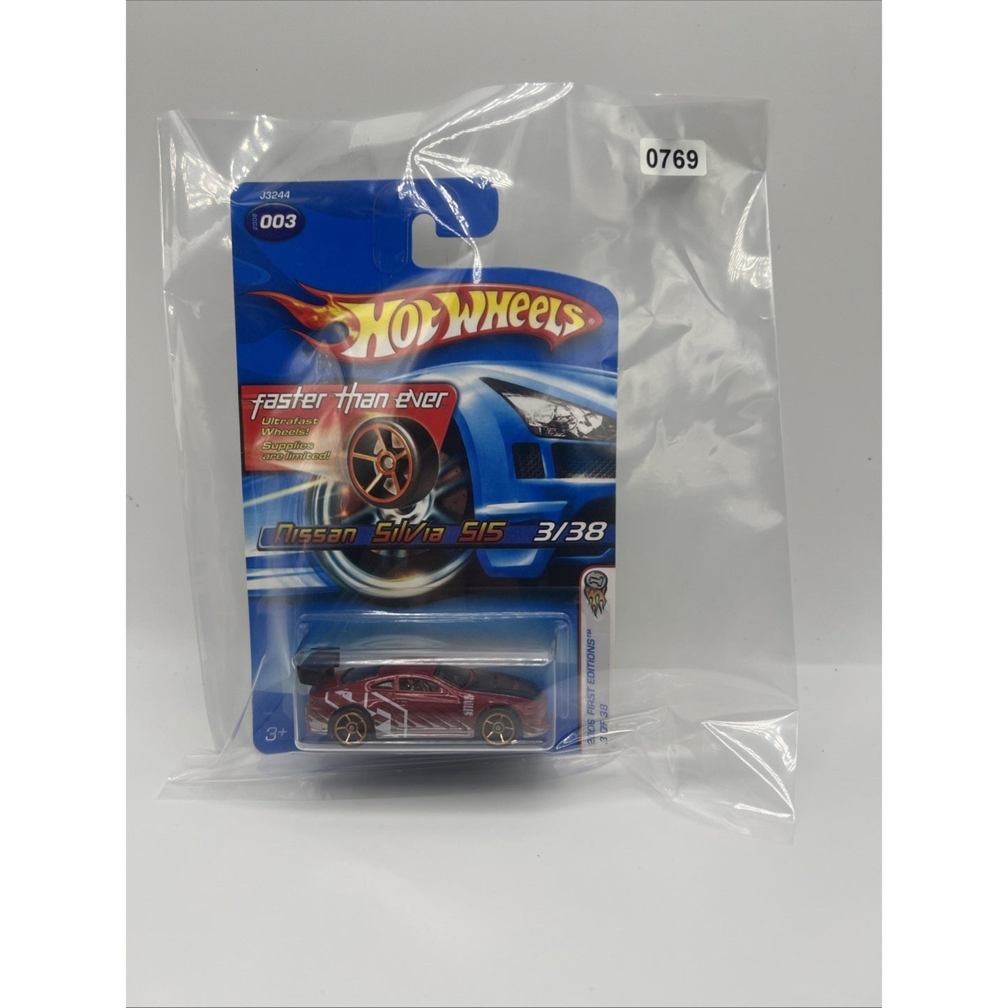 Hot Wheels 2006 First Editions Faster Than Ever Nissan Silvia S15 #3/38 Die Cast