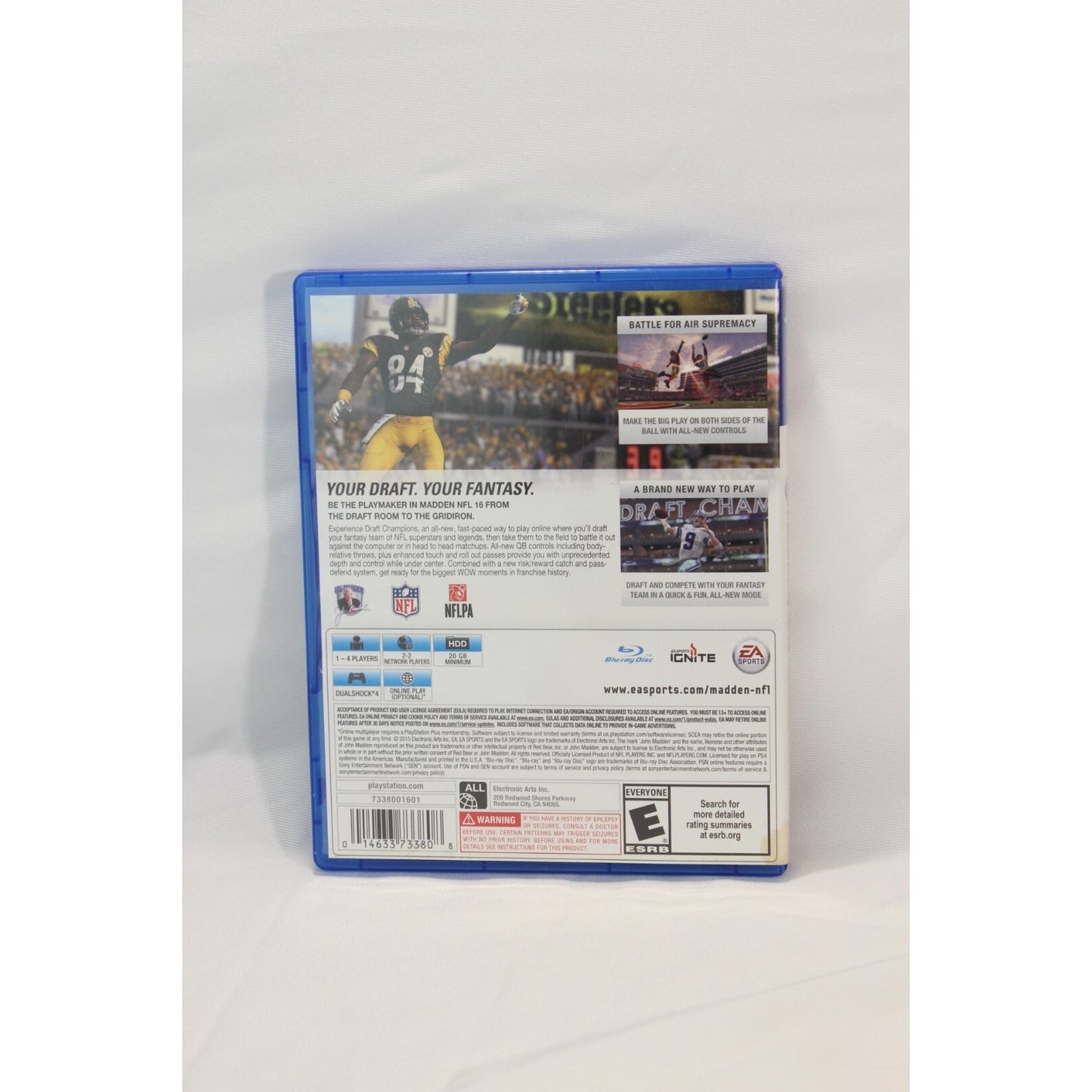 Madden NFL 16 PlayStation 4 PS4 Tested Video Game Used Football Sports Game