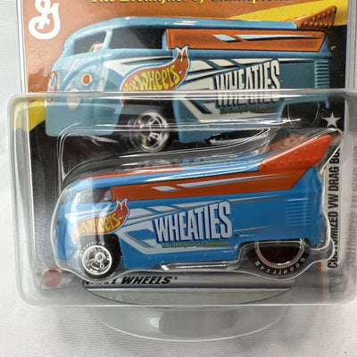 Hot Wheels Wheaties VW Drag Bus 1:64 Diecast Real Riders & Protector Volkswagen