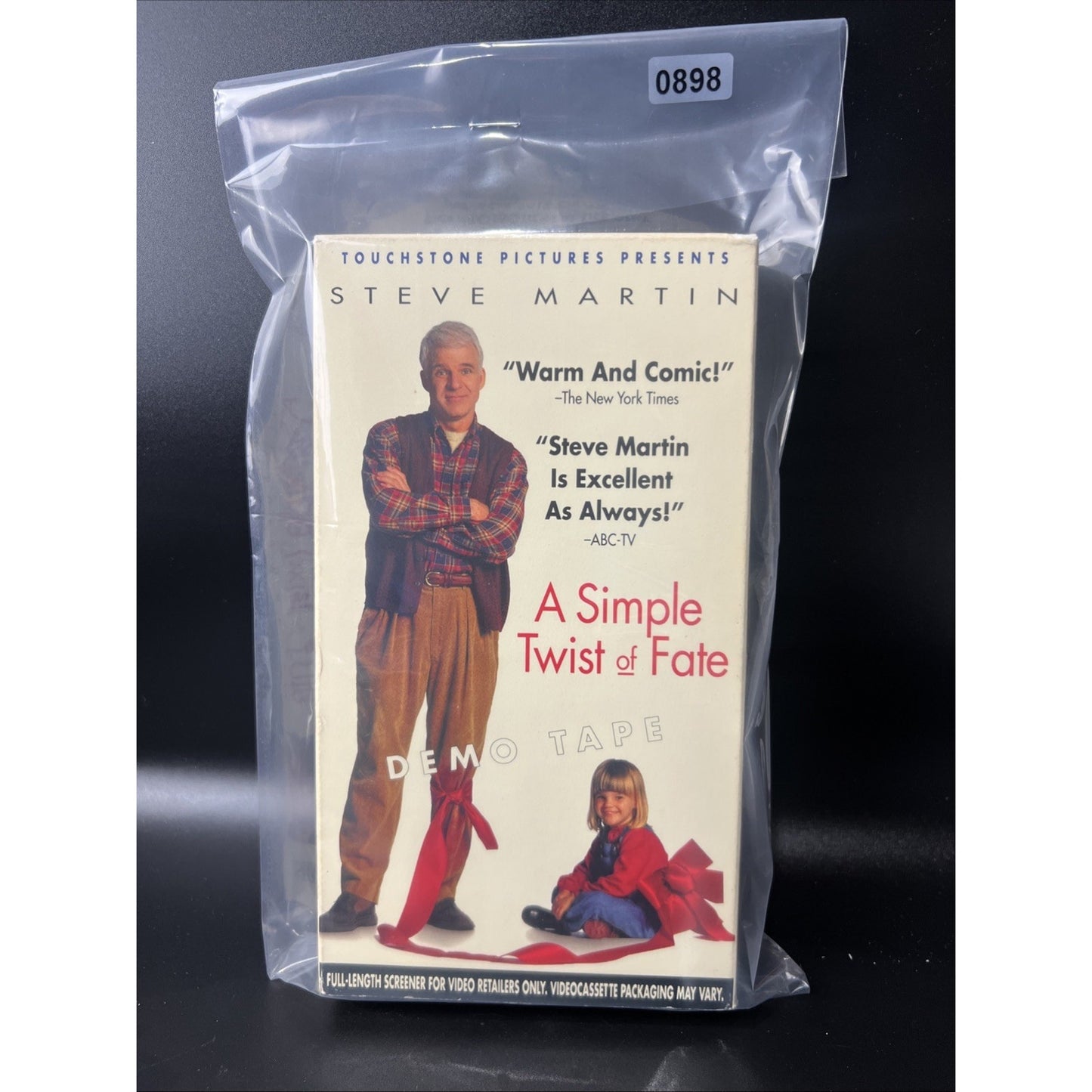 A Simple Twist of Fate VHS Full Length Rare Demo Tape Steve Martin Screener