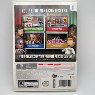 2011 The Price is Right Decades For Nintendo Wii With Case And Manual Used
