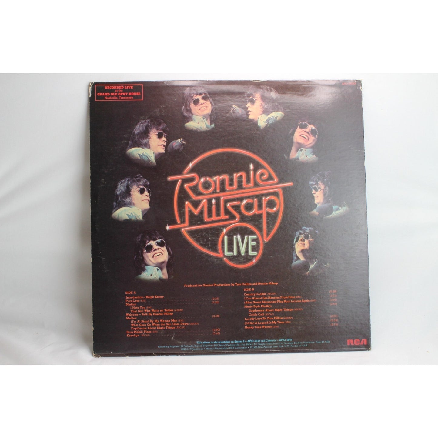 Ronnie Milsap Live RCA Vinyl Record Tested Used