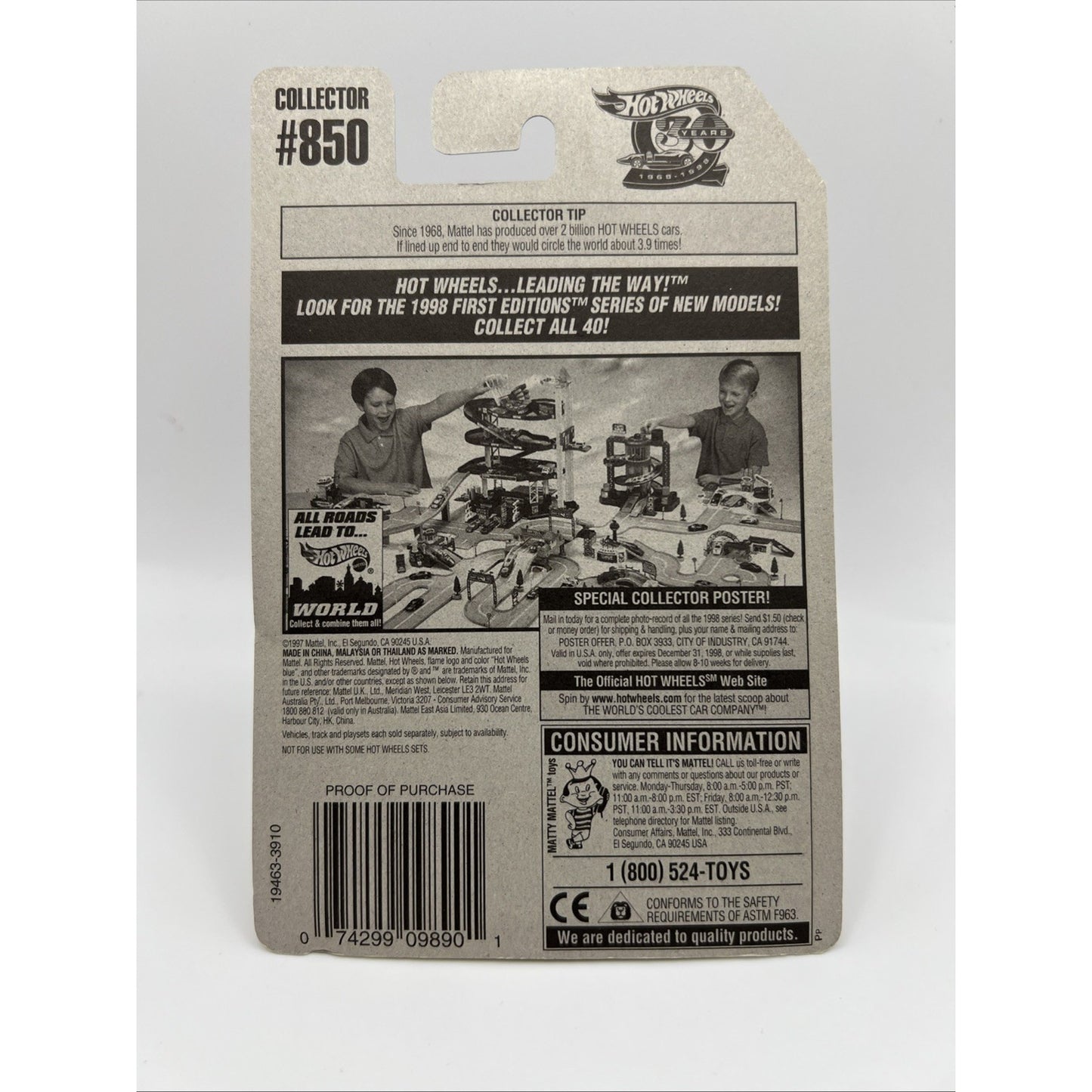 1998 Hot Wheels Rail Rodder #850 A5 Train Engine Railroad Gold New