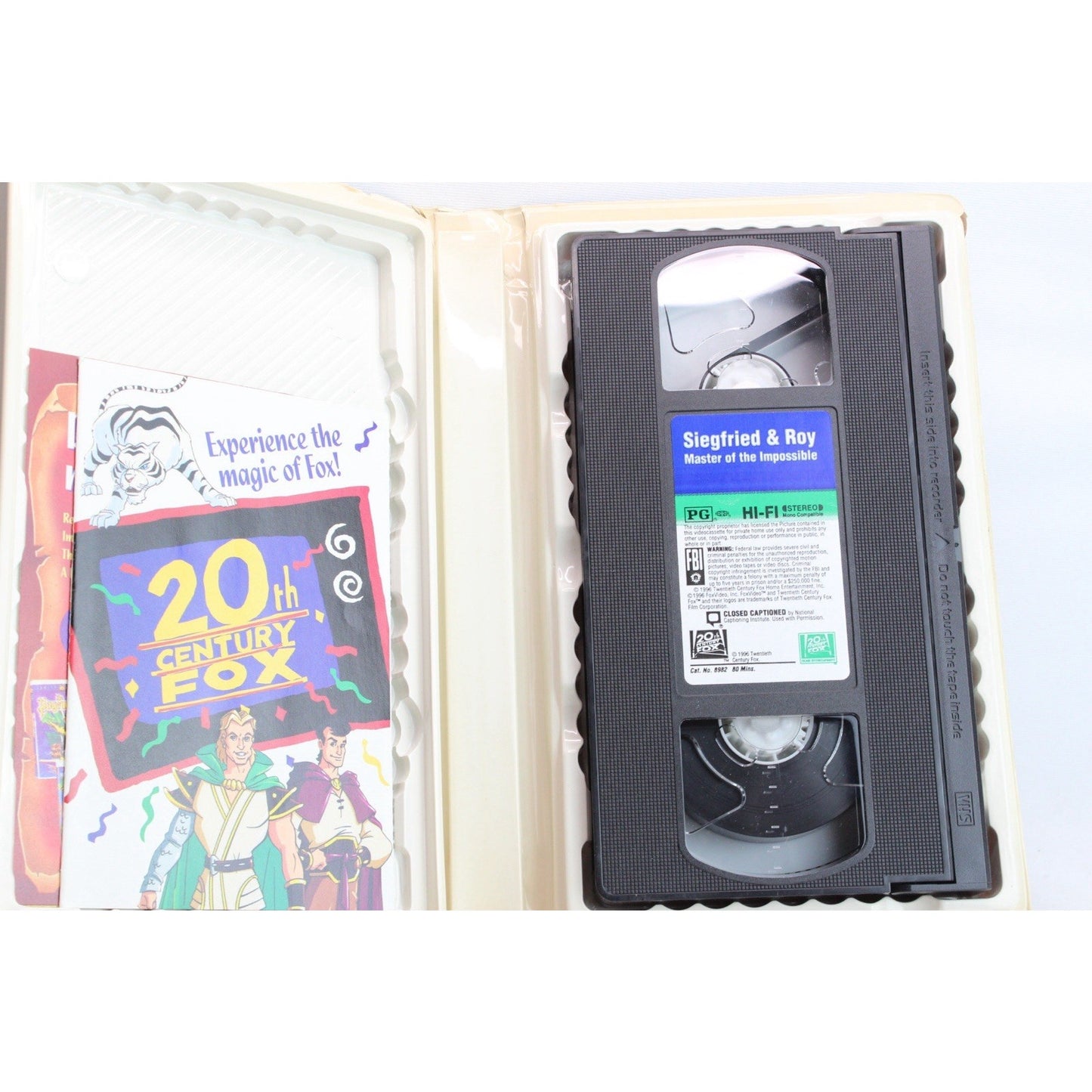Siegfried & Roy - Masters of the Impossible (VHS, 1996) Used Tiger Cartoon