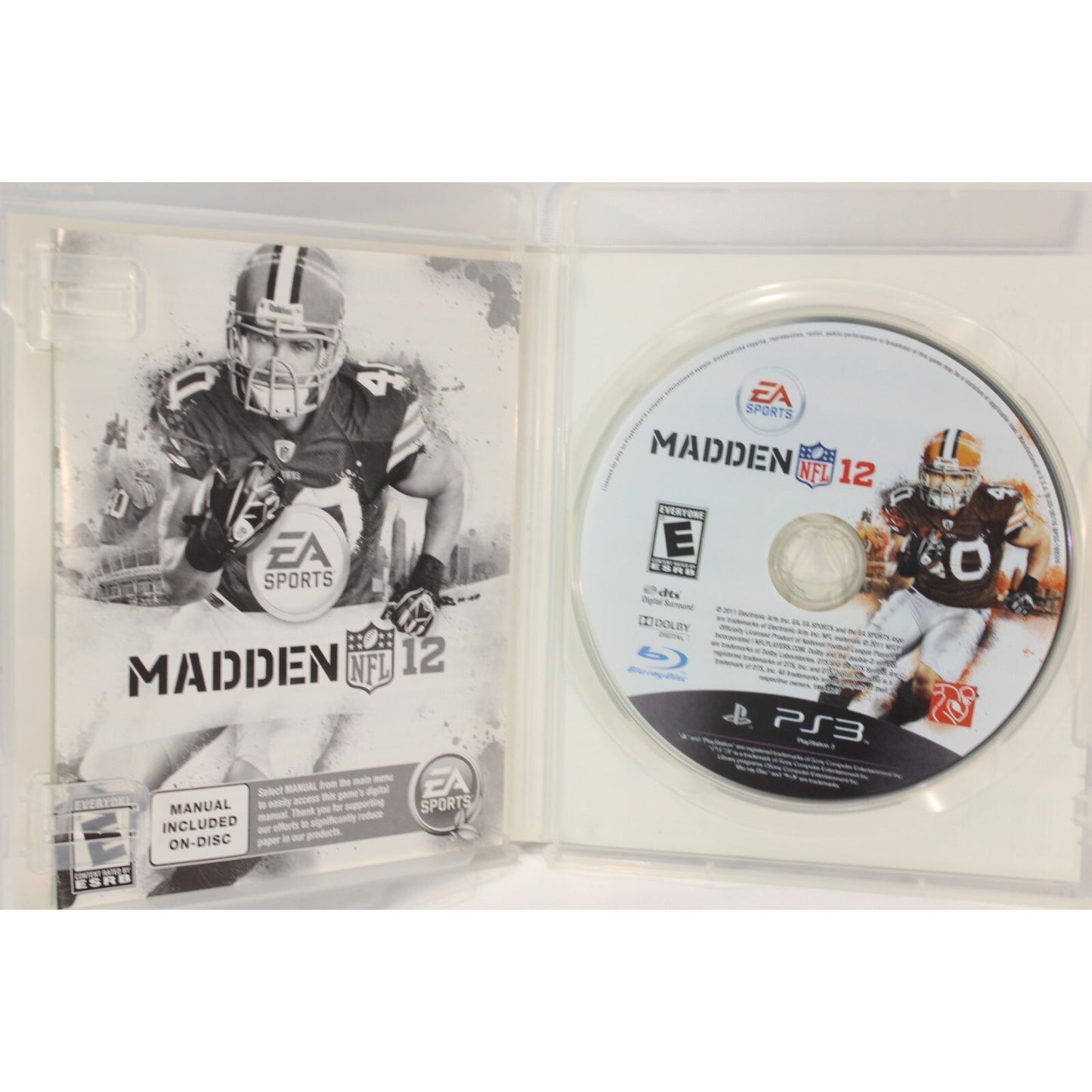 Madden NFL 12 PlayStation 3 PS3 Tested Video Game Used Football Sports Game