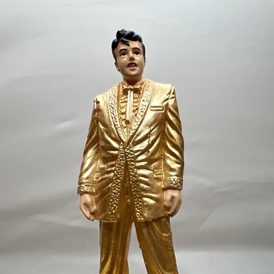 Elvis Presley Gold Mini Figure 3 Inch Ultra Rare Display Piece Mr Hollywood