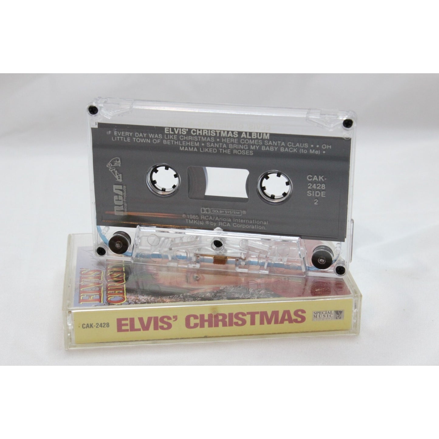 Elvis Presley Elvis' Christmas Cassette Tape Tested Music Used