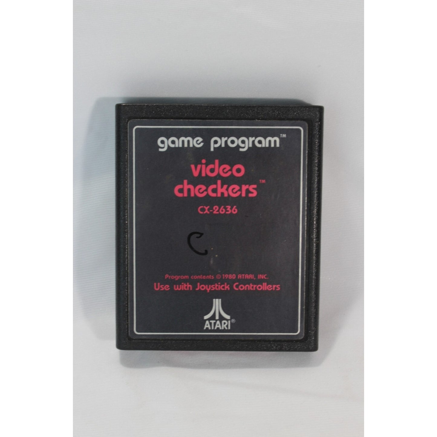 Video Checkers Atari 2600 Used Tested Video Game CX2636 Retro Board Game