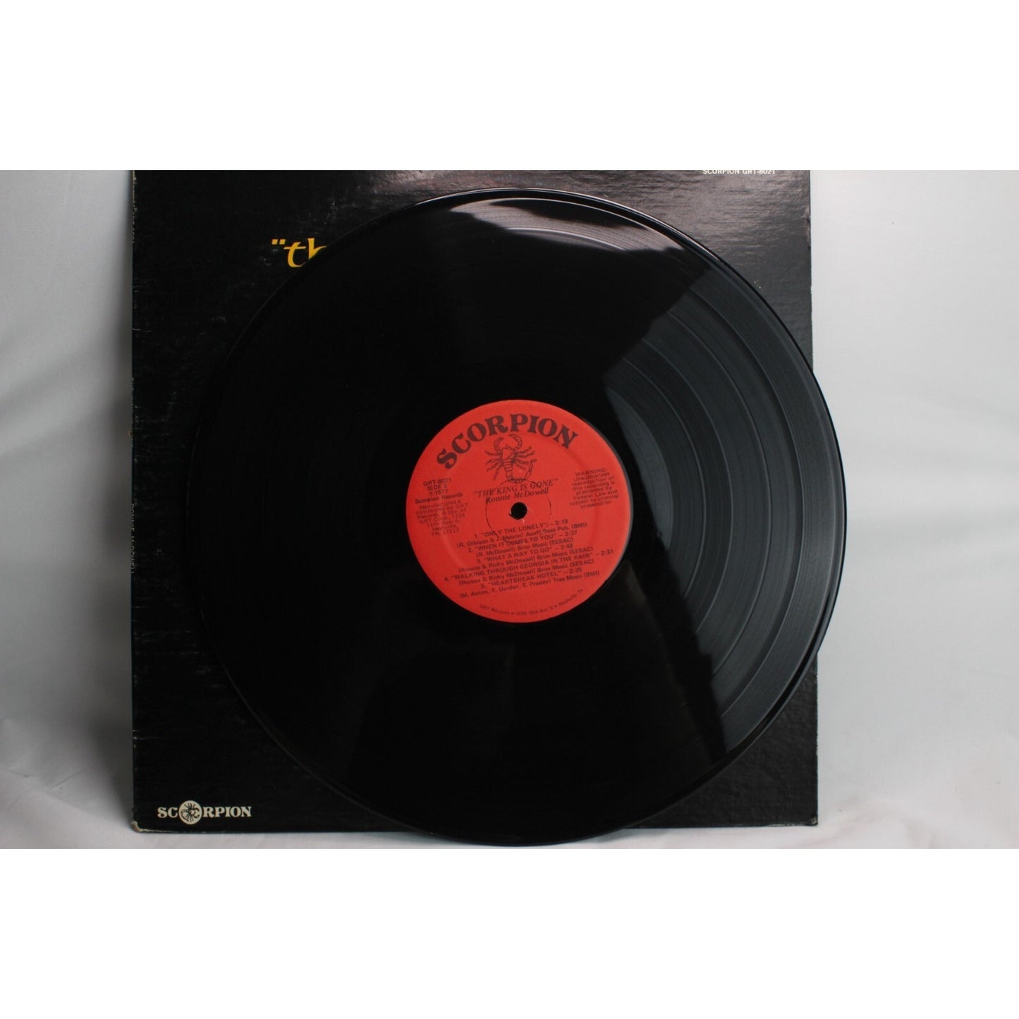 Ronnie McDowell - The King Is Gone Vinyl Record Used