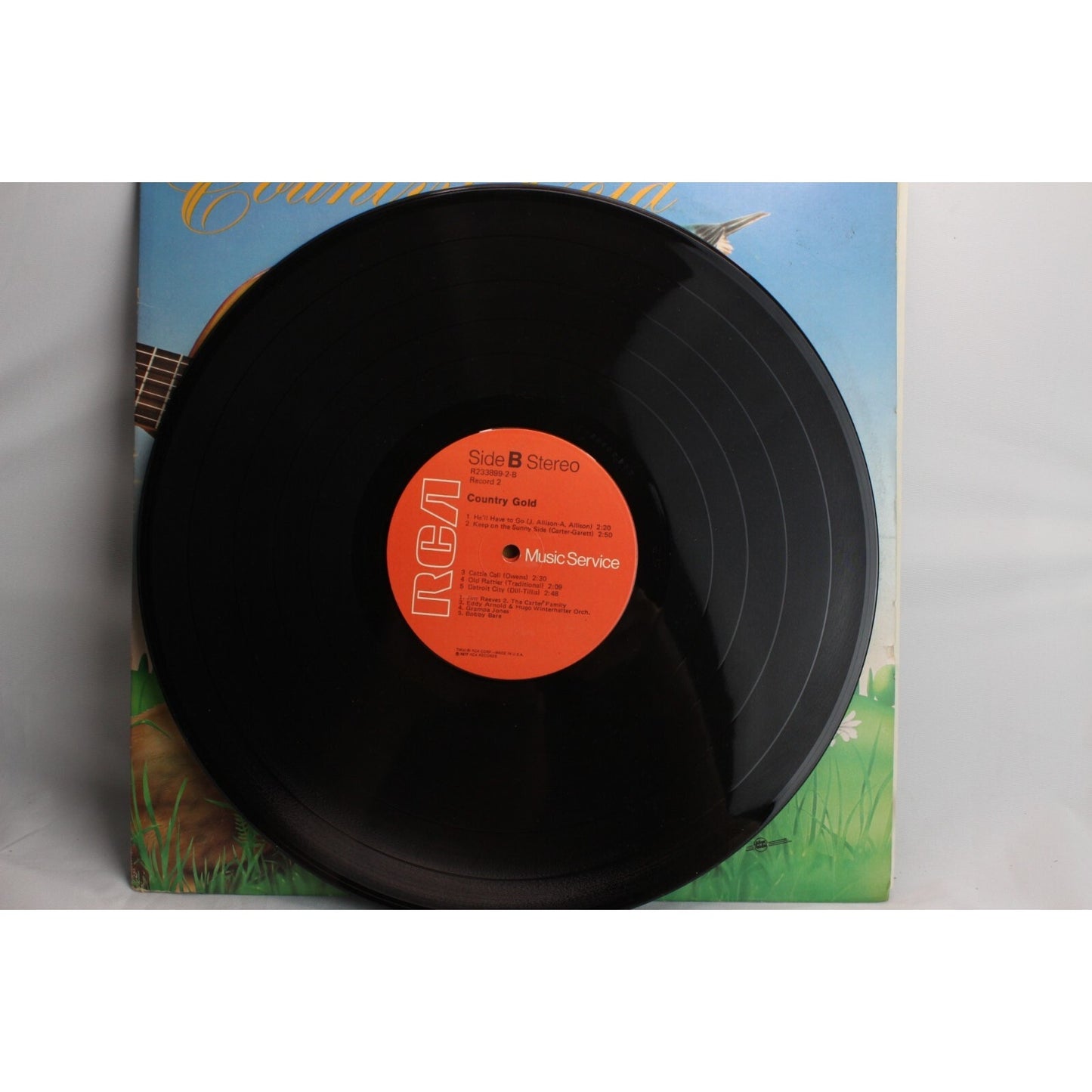 Country Gold Vinyl Record Used