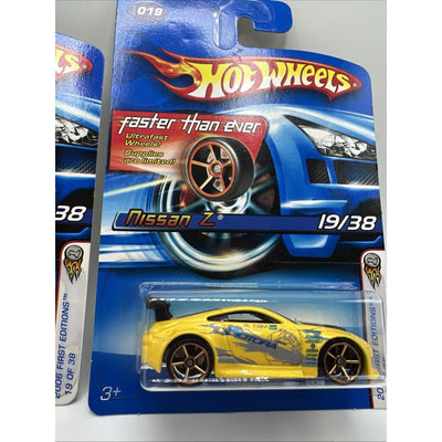Hot Wheels 2006 1st Edition Nissan Z Yellow And FTE Version 19/38 Plus Ultra