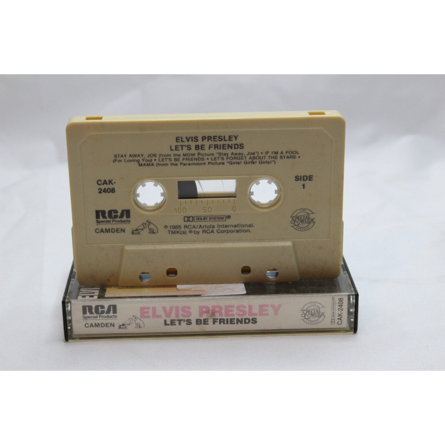 Elvis Presley Let's Be Friends Cassette Tape Tested Music Used