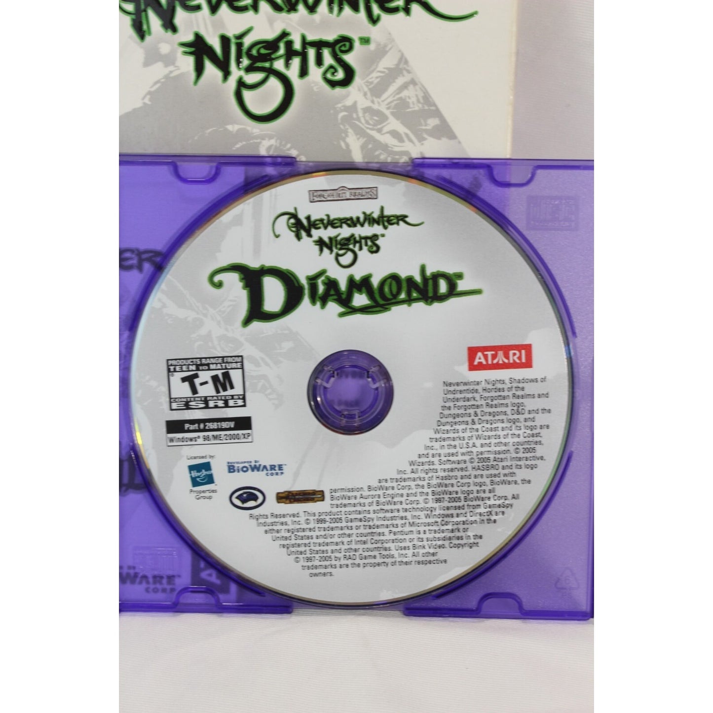 PC Neverwinter Nights Diamond Atari Used Tested Video Game RPG Classic Fantasy