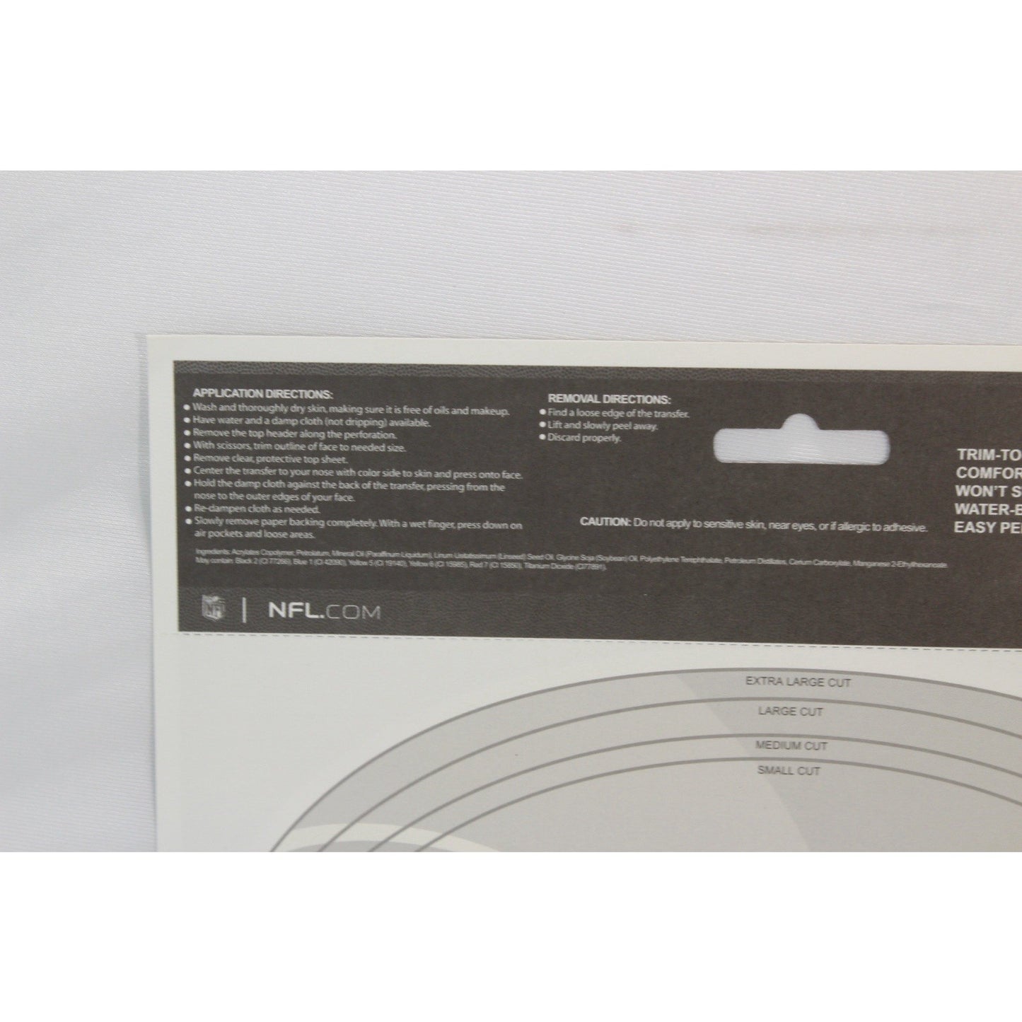 Houston Texans Game Day Face Temporary Tattoo NFL Football Fan Peel Off Tattoos