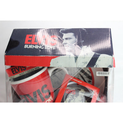 Elvis Presley "Burning Love" Mug Plate Ornament Cocoa Gift Set Coffee Cup New