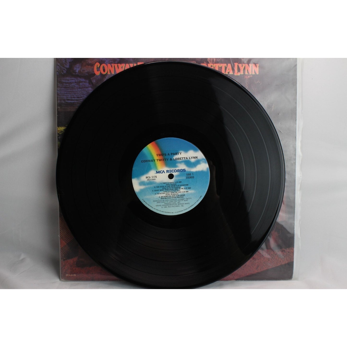 Conway Twitty Loretta Lynn Two's A Party Vinyl Record Tested Used