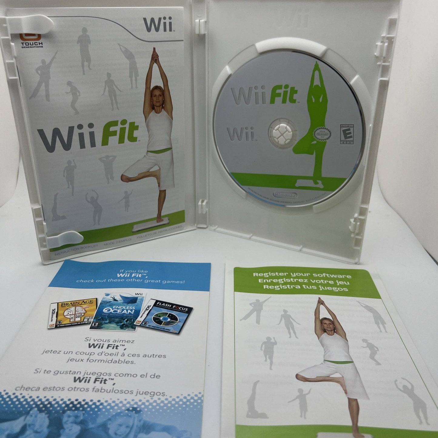 Wii Fit (Nintendo Wii, 2008) Video Game Used With Case And Manual
