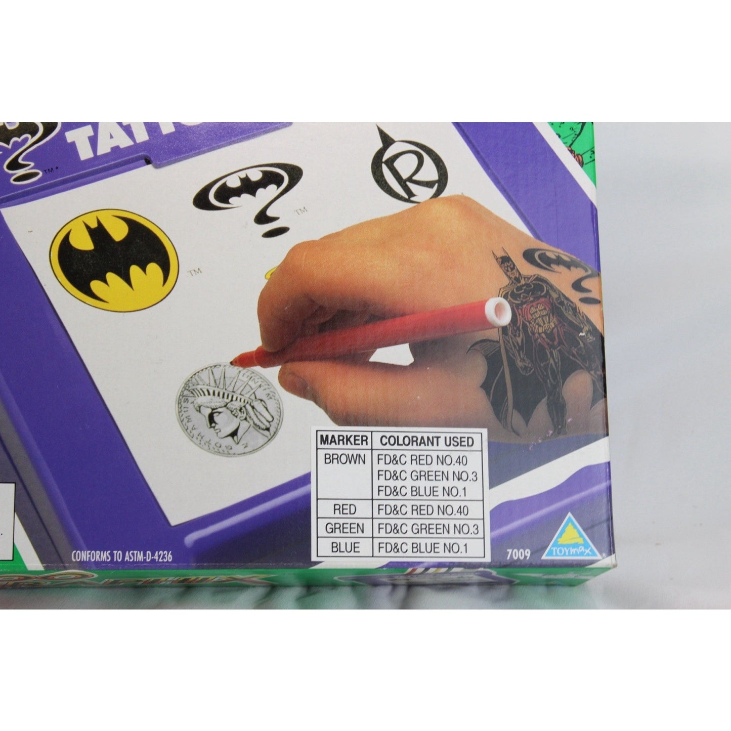 DC Batman Forever Tattoo Graphix 1995 Magic Maker Temporary Sticker Brand New