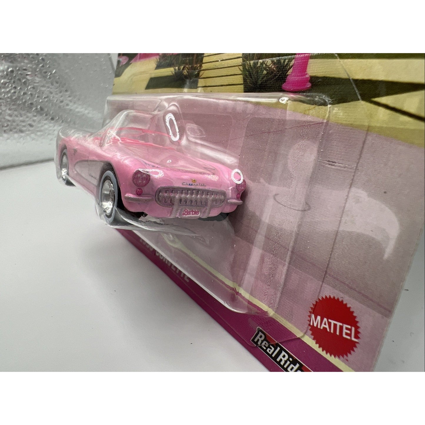 Hot Wheels Premium Pop Culture Barbie The Movie 1956 Corvette Chevrolet Pink