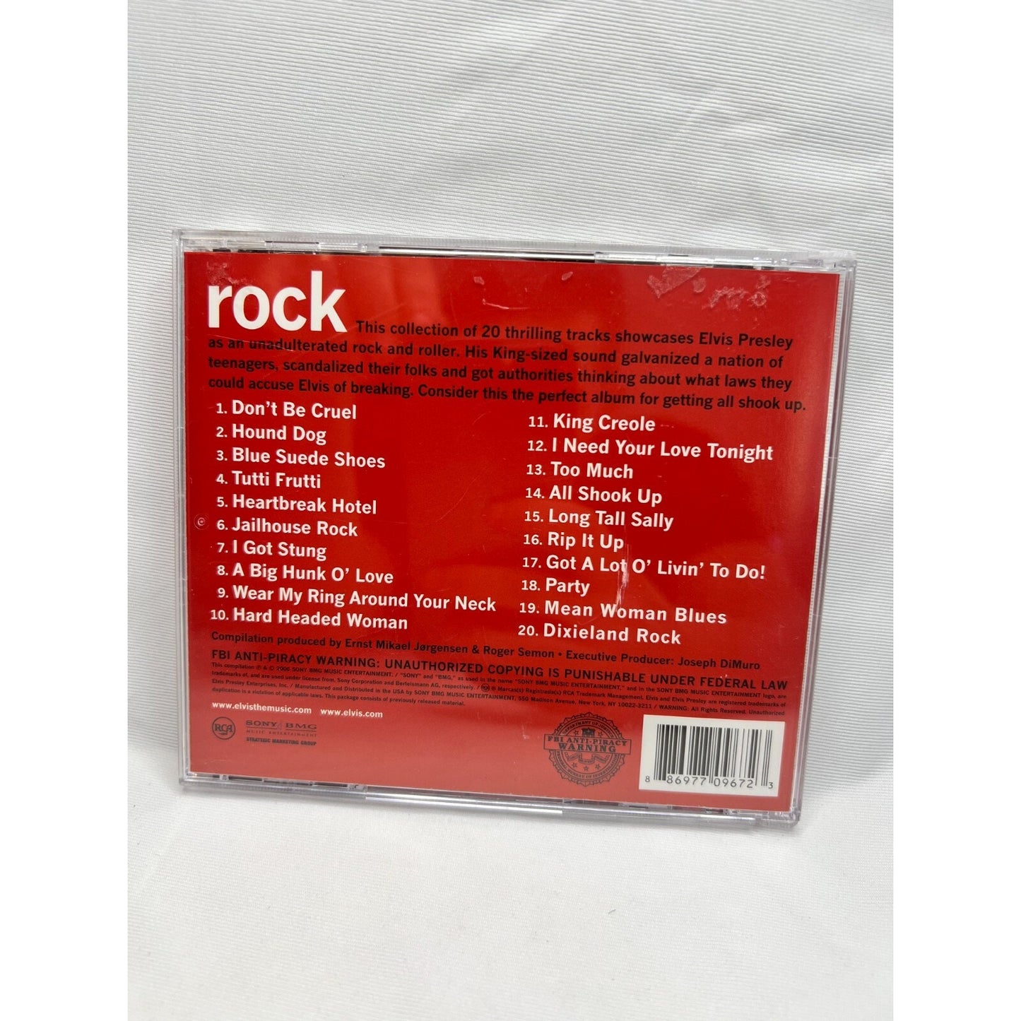 Elvis Presley Elvis Rock Audio CD-ROM Tested Used