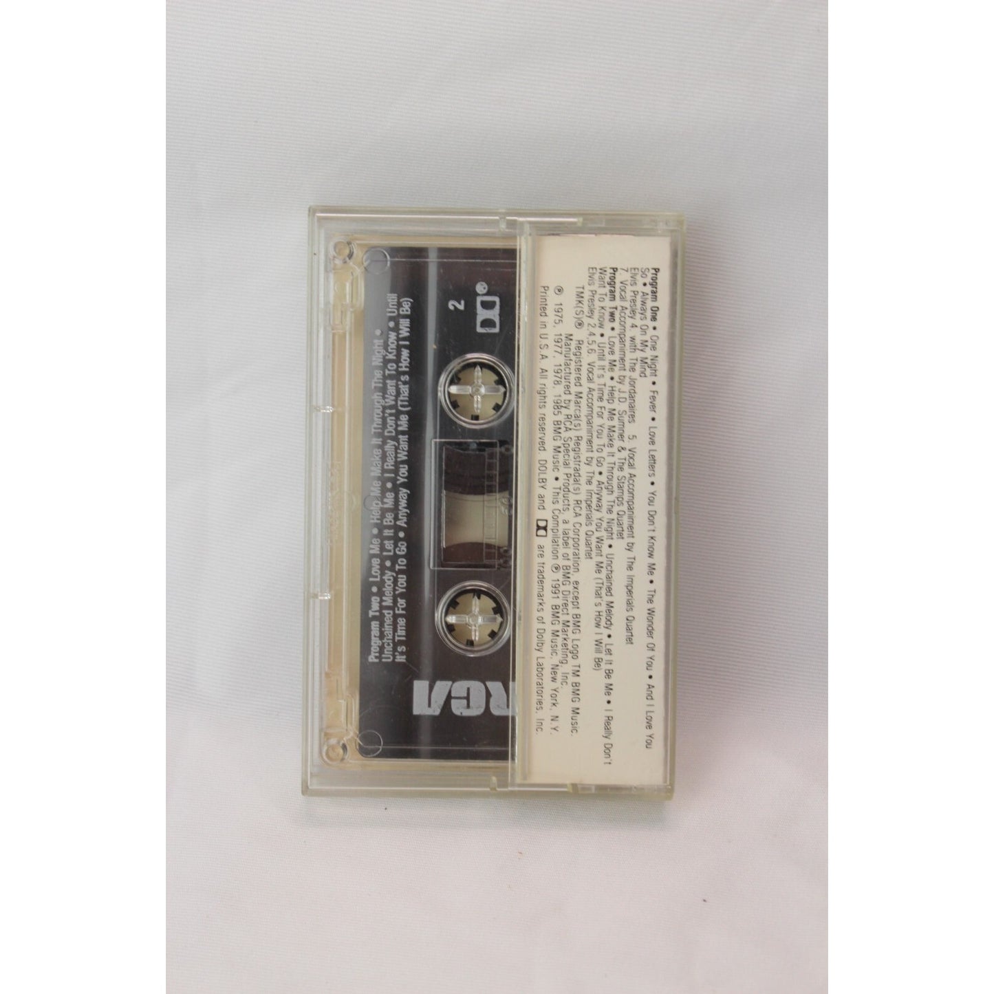 Elvis At His Romantic Best Cassette Tape Tested Music Used