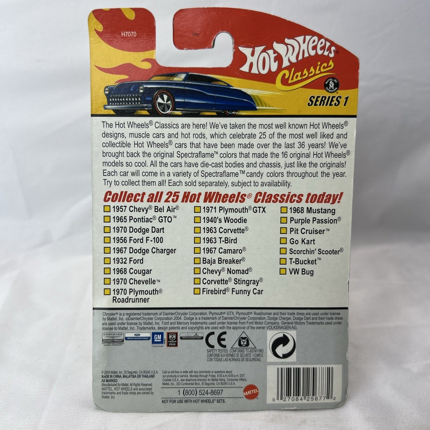 Hot Wheels 67 1967 Dodge Charger Car Classics Mopar Car #5 of 25 Series 1 Green