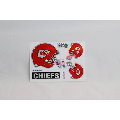Kansas City Chiefs Vending Machine NFL Stickers Football Helmet Prism 1993 New