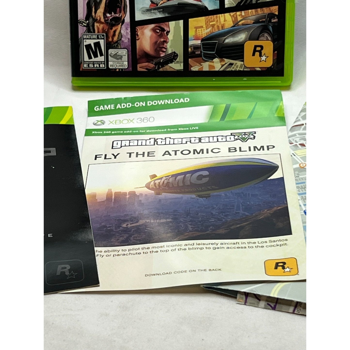 Grand Theft Auto V Xbox 360 GTA 5 Tested Video Game Used