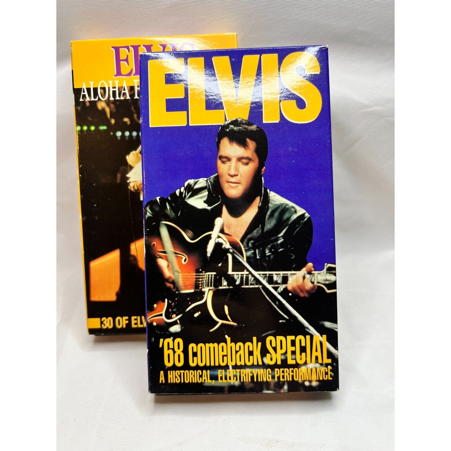 Elvis Presley The Concert Collection 3 VHS Set Tested Video Tapes Used