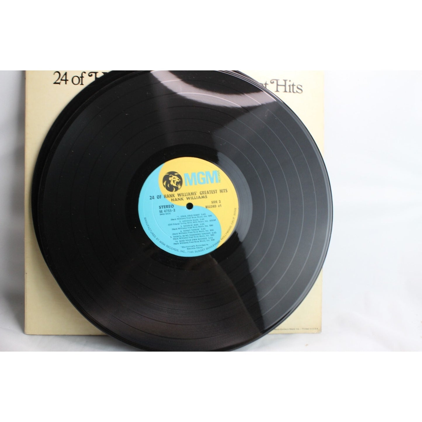 Hank Williams 24 of His Greatest Hits Vinyl Record Tested Used