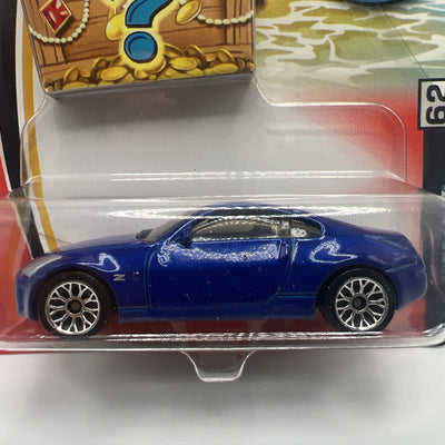 Matchbox Nissan Z 2004 Blue Toy Car #62 Bonus Treasure Chest Card Die Cast Model