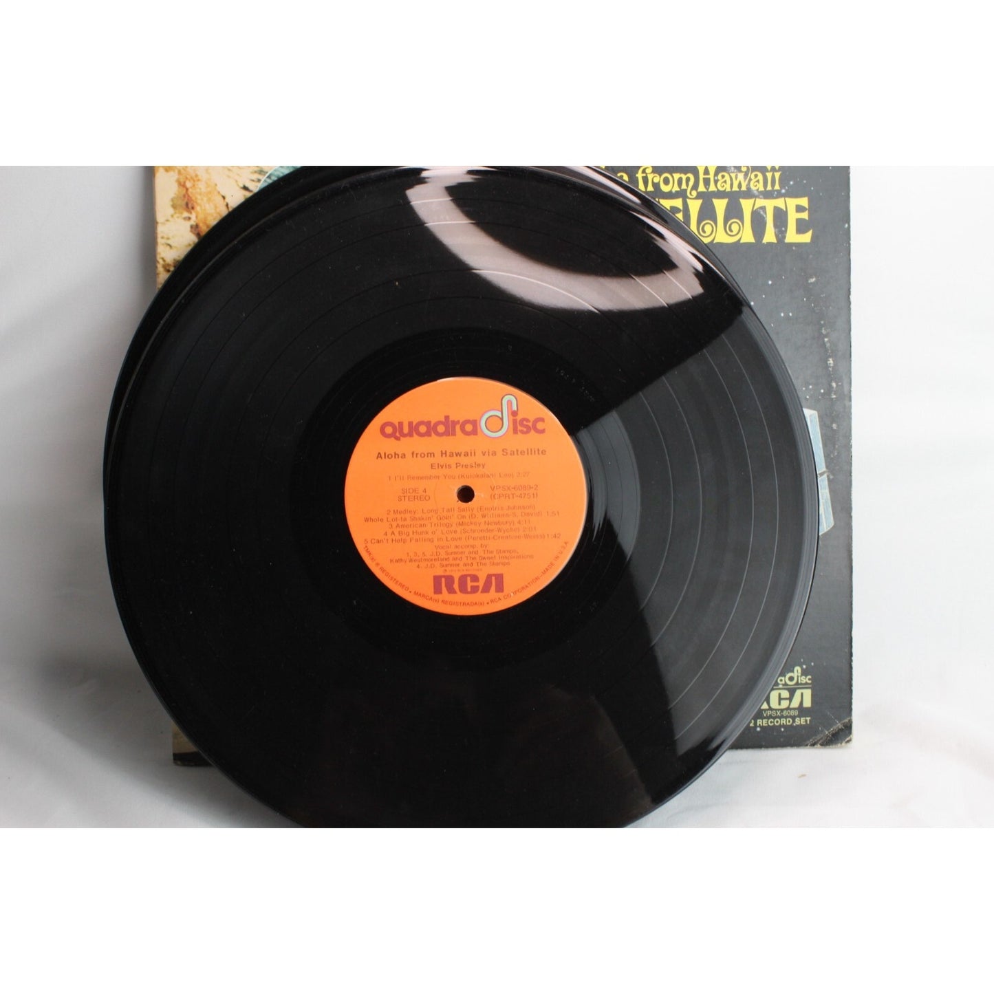 Elvis Presley Aloha from Hawaii via Satellite Vinyl Record Tested Used