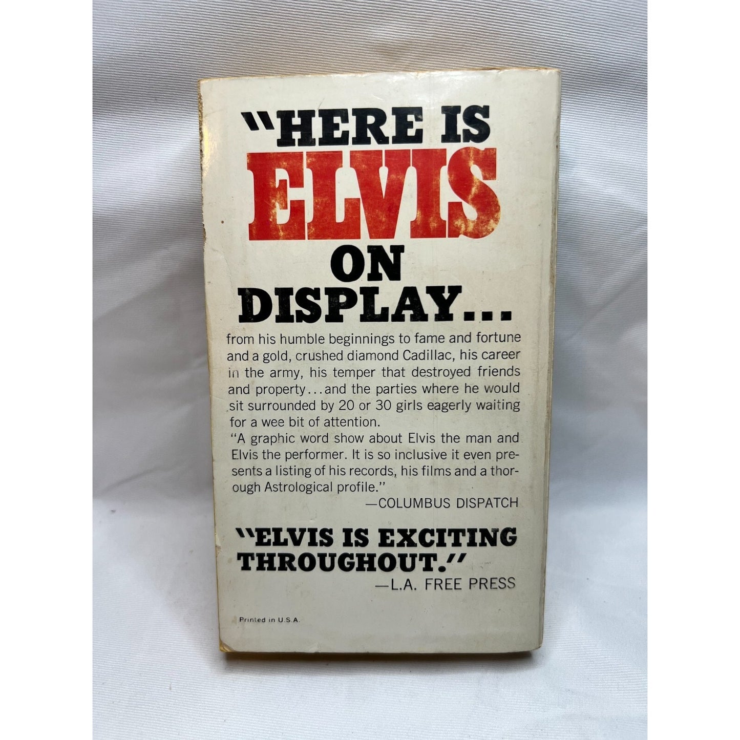 Elvis A Biography by Jerry Hopkins Paperback Book Used