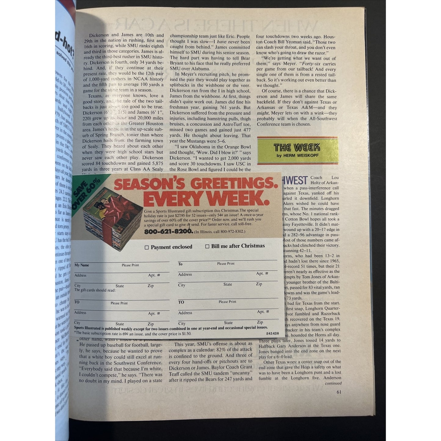 Graig Nettles New York Yankees Sports Illustrated Magazine October 26, 1981 Rare