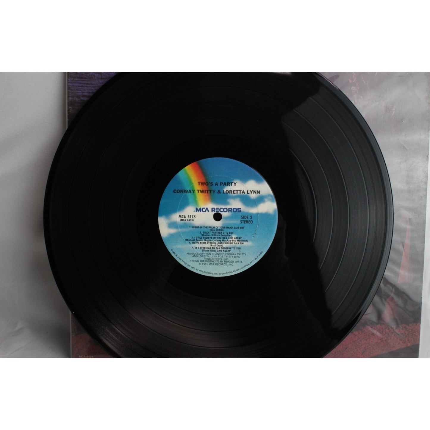 Conway Twitty Loretta Lynn Two's A Party Vinyl Record Tested Used