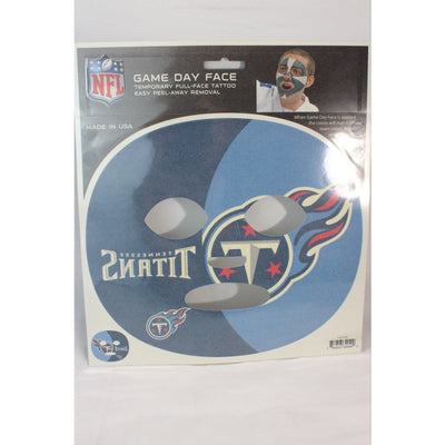 Tennessee Titans Game Day Face Temporary Tattoo NFL Football Fan Peel Off