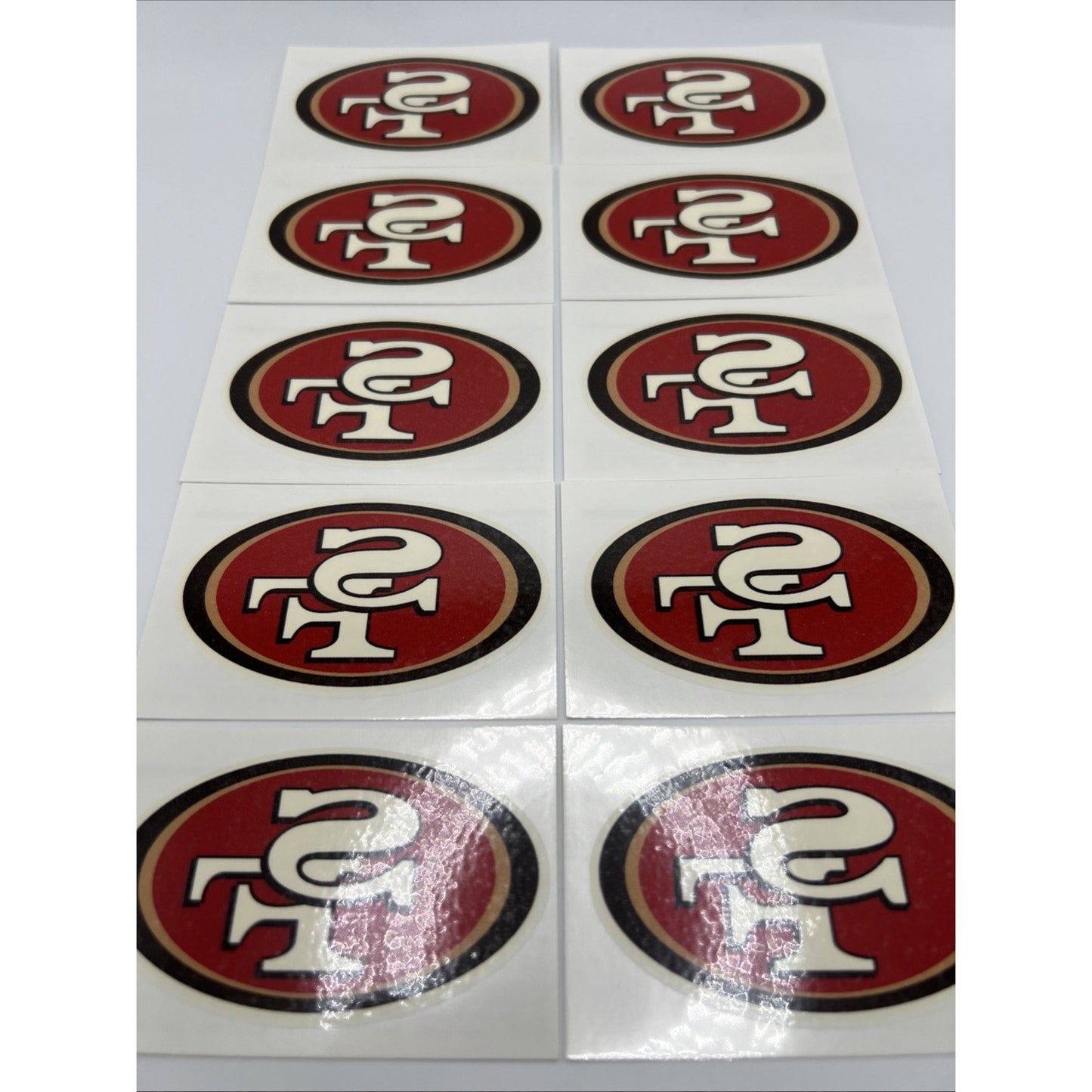 NFL San Francisco 49ers Temporary Tattoo Pack Of 10 Face Body Tattoos Football