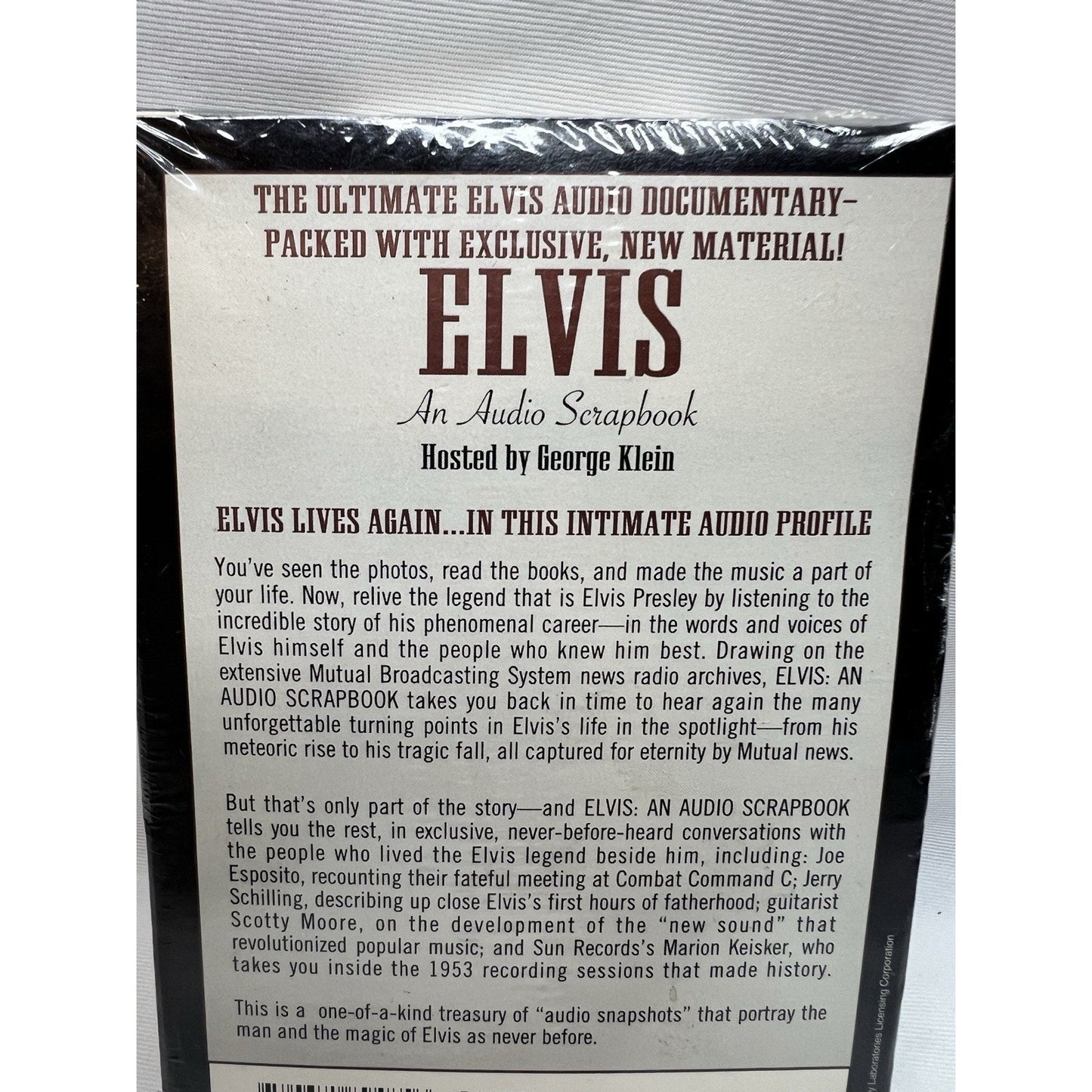 Elvis Presley An Audio Scrapbook Cassette Audio Tape George Klein 1994 Sealed