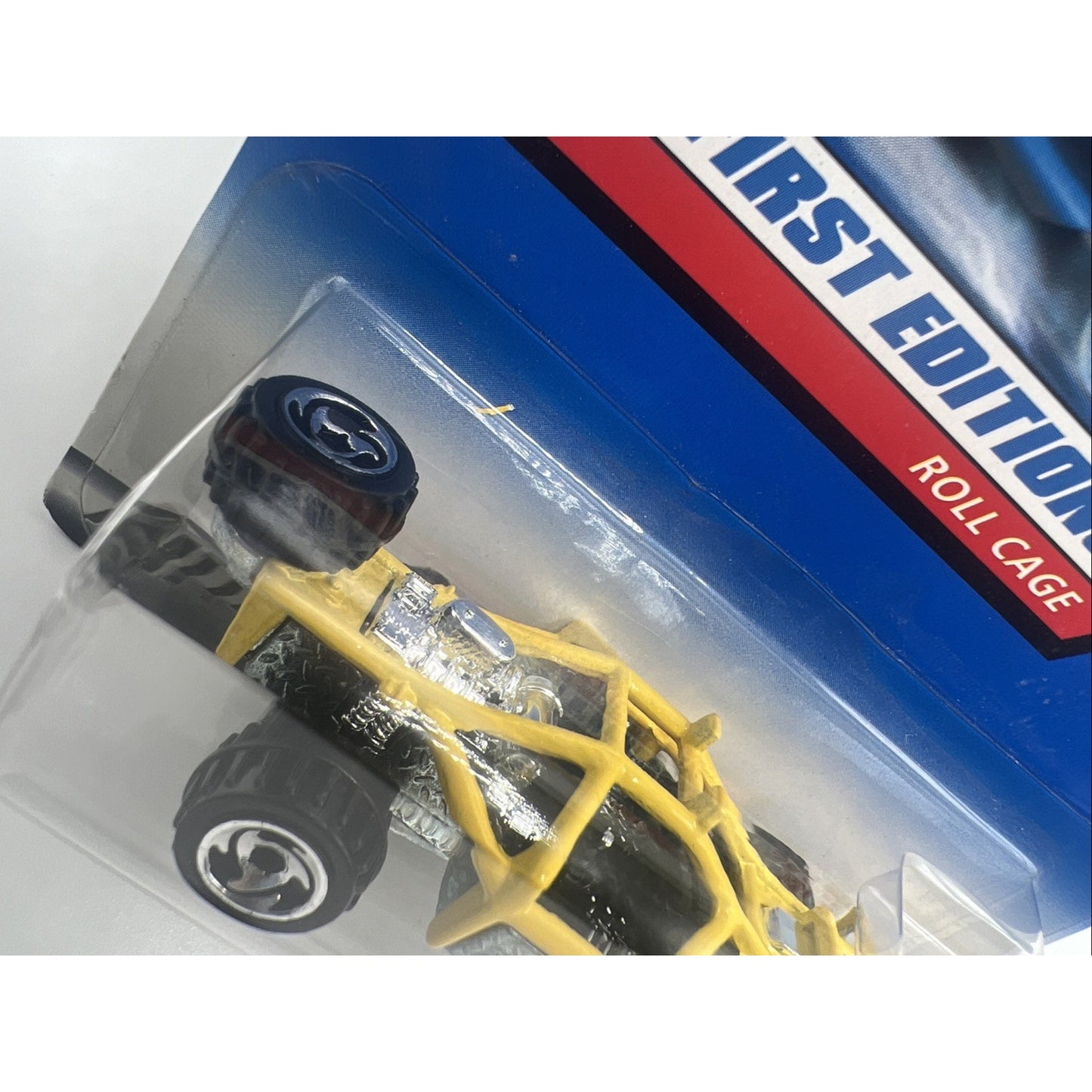 2000 Hot Wheels #91 First Editions 31/36 ROLL CAGE Yellow Steel Plate Die Cast