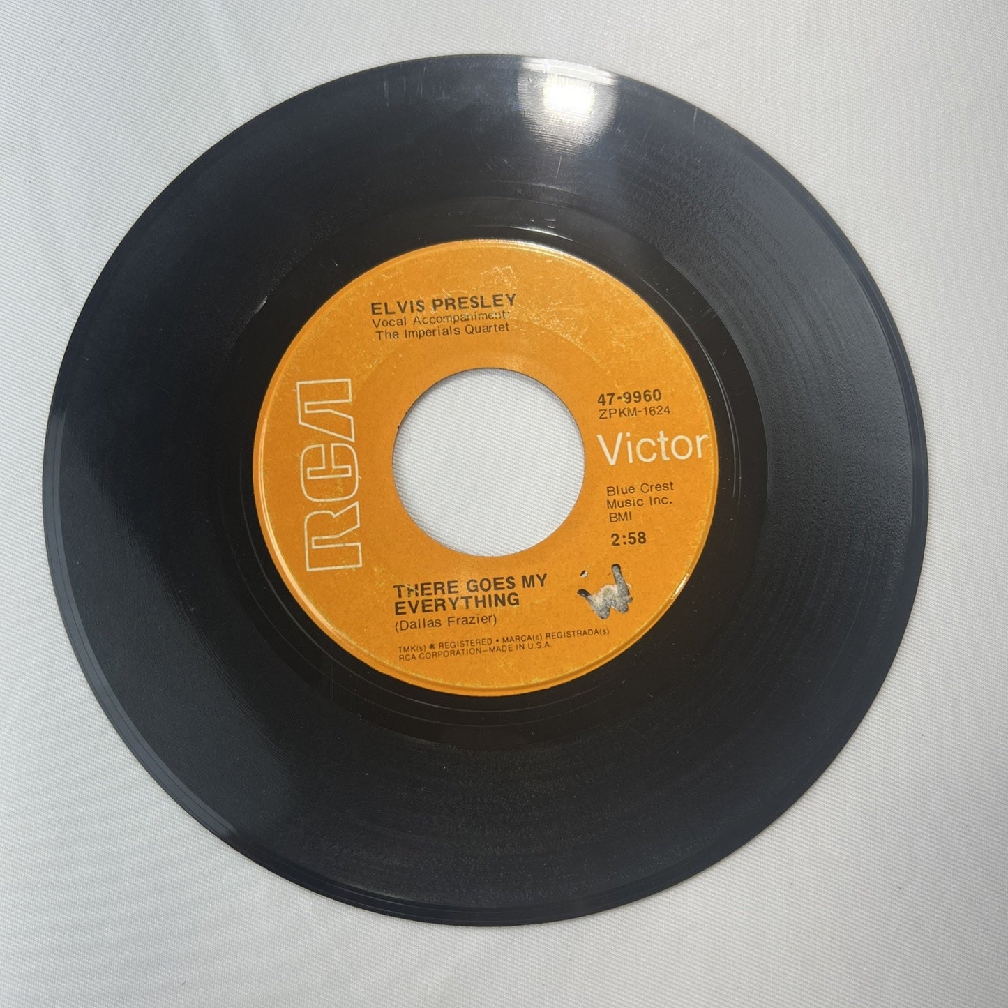 Elvis Presley I Really Don't Want To Know, RCA Victor 47-9960, Rock 45, 1971