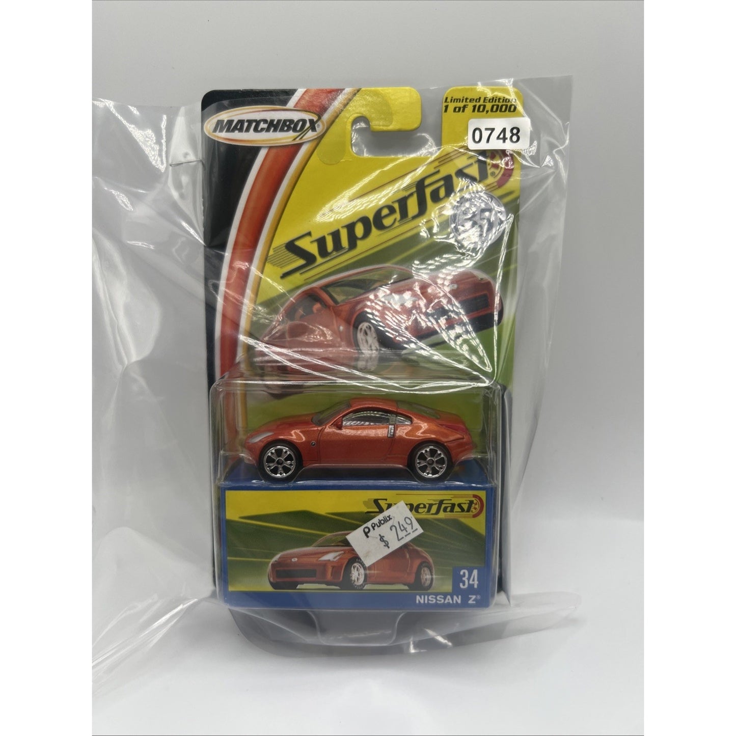2004 Matchbox Superfast #34 Orange Nissan Z 350 350z JDM Die Cast Car New