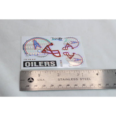 1993 Houston Oilers Helmet Sticker Vintage NFL Vending Machine Prism New
