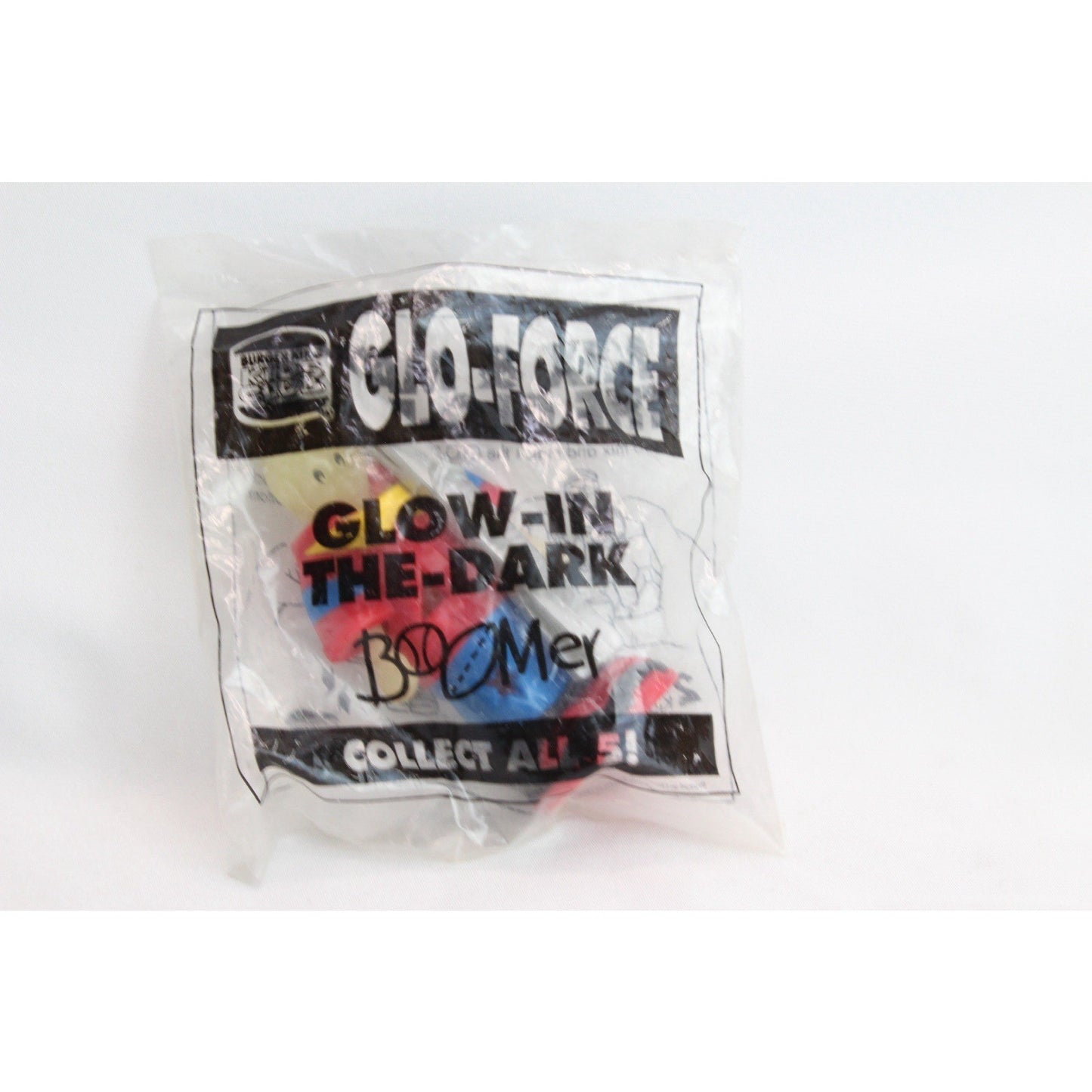 Vintage 1995 Burger King Toys Glo-Force Boomer Figure Glow in the Dark