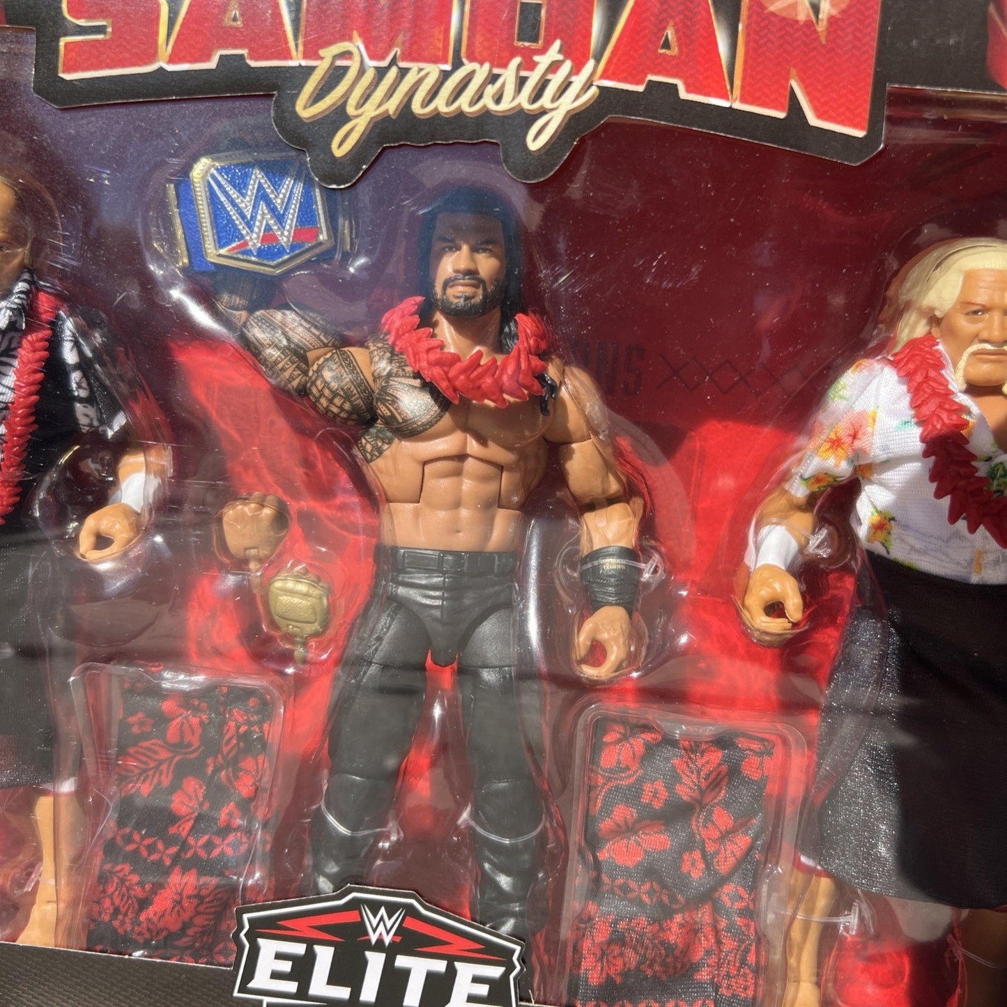 WWE Elite Generations Samoan Dynasty Afa Roman Reigns Sika 3 Pack Wrestlers