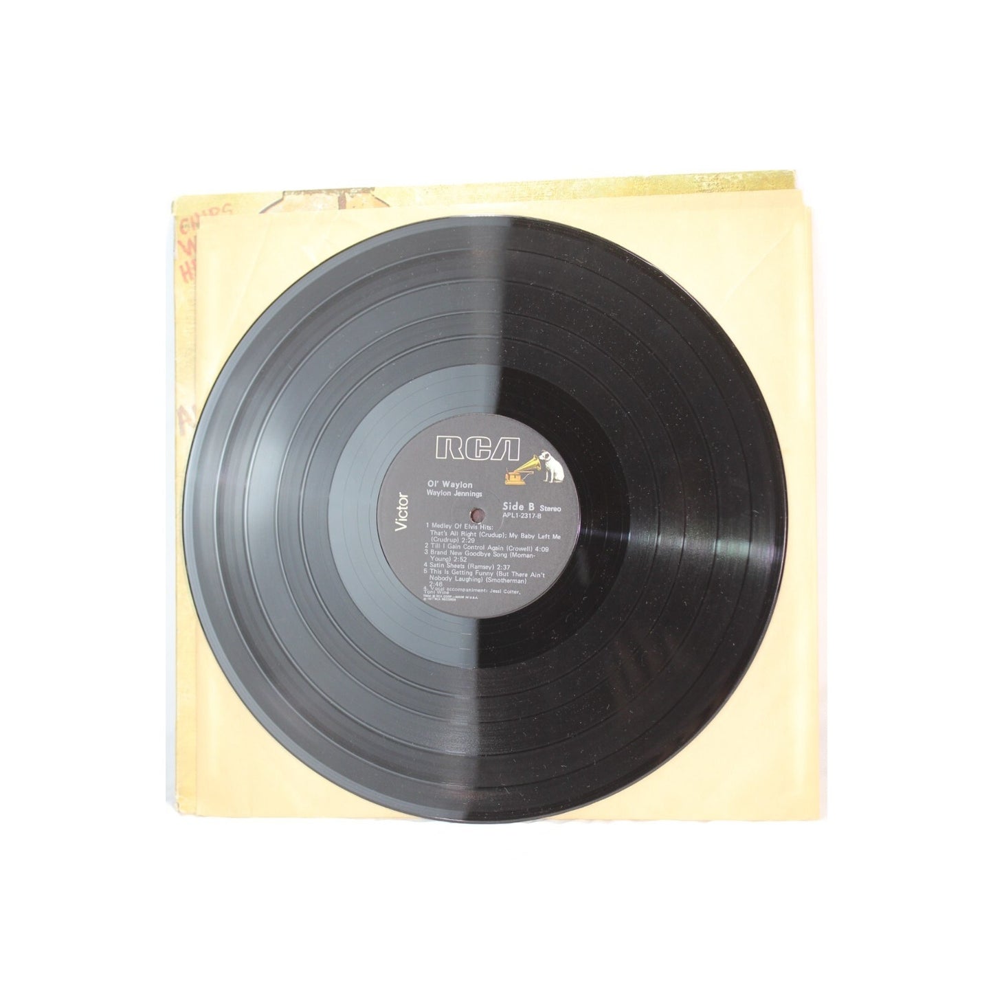 Ol' Waylon Waylon Jennings Record Audio Tested Video Music Album Used