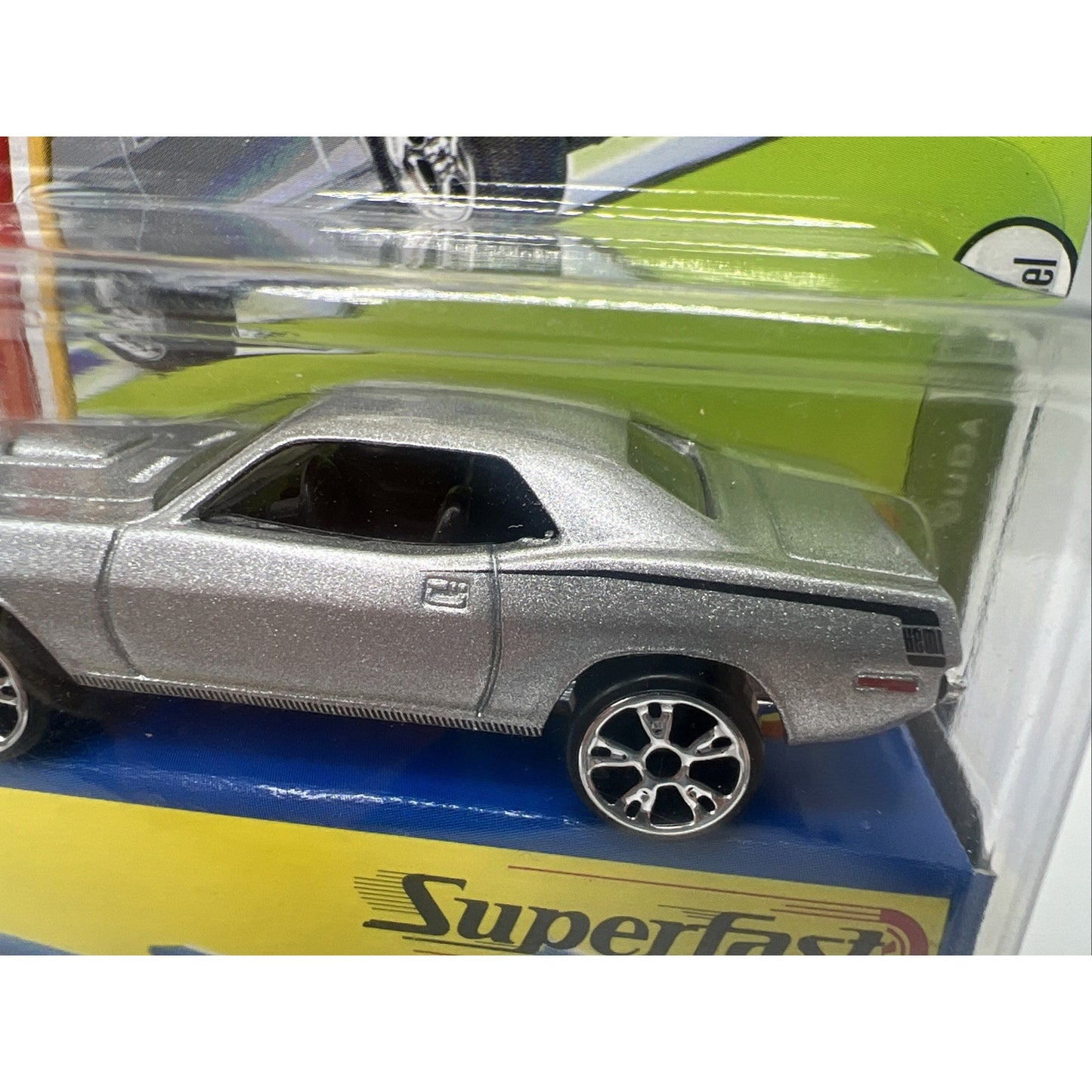 Matchbox Superfast 1970 Plymouth Cuda #4 A06 Silver Gray Muscle Car 35 Years