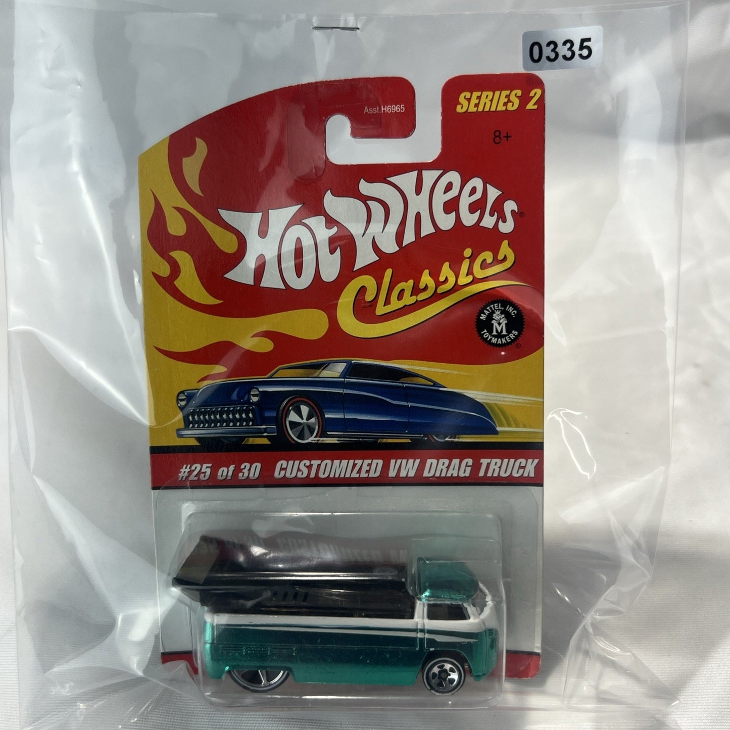 Hot Wheels Classics Series 2 Diecast CUSTOMIZED VW DRAG TRUCK #25/30 Green Rare